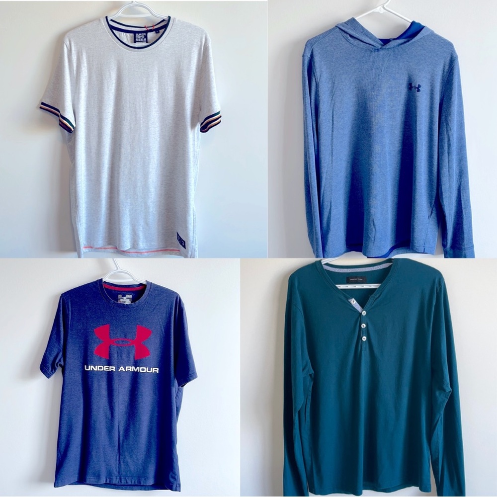 Bundle of 5 Men’s Designer Brand Name Shirts / Sweaters